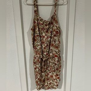 Vintage floral romper